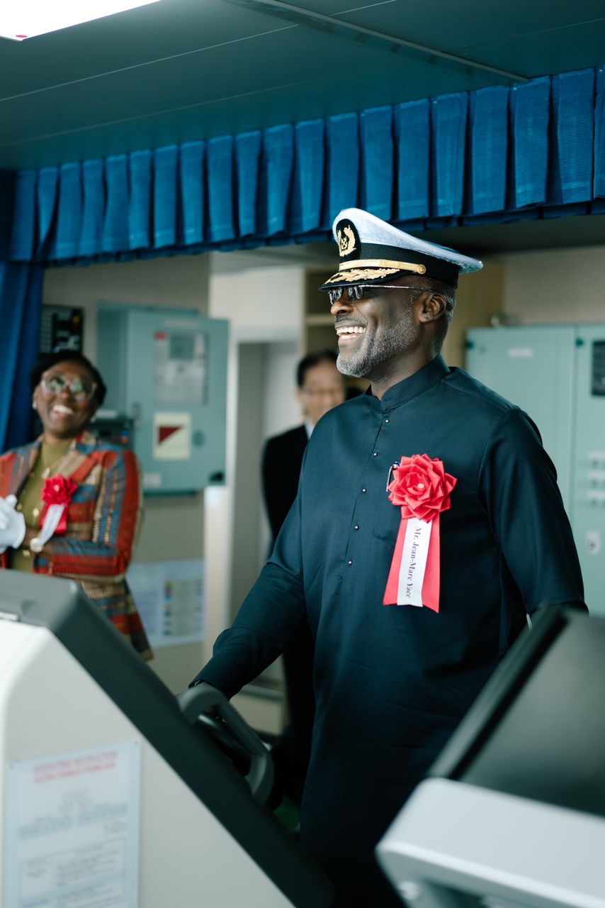Cérémonie de nomination et de livraison du Côte d'ivoire express, un navire d'excellence qui s’ajoute a la flotte de la compagnie fruitiere - photo 16